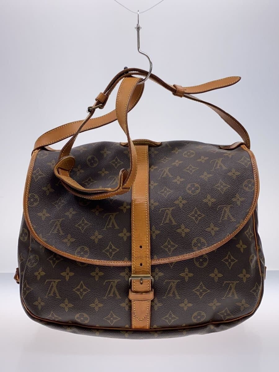 LOUIS VUITTON1)Saumur 35_Monogram Canvas PVC BRW Monogram 3