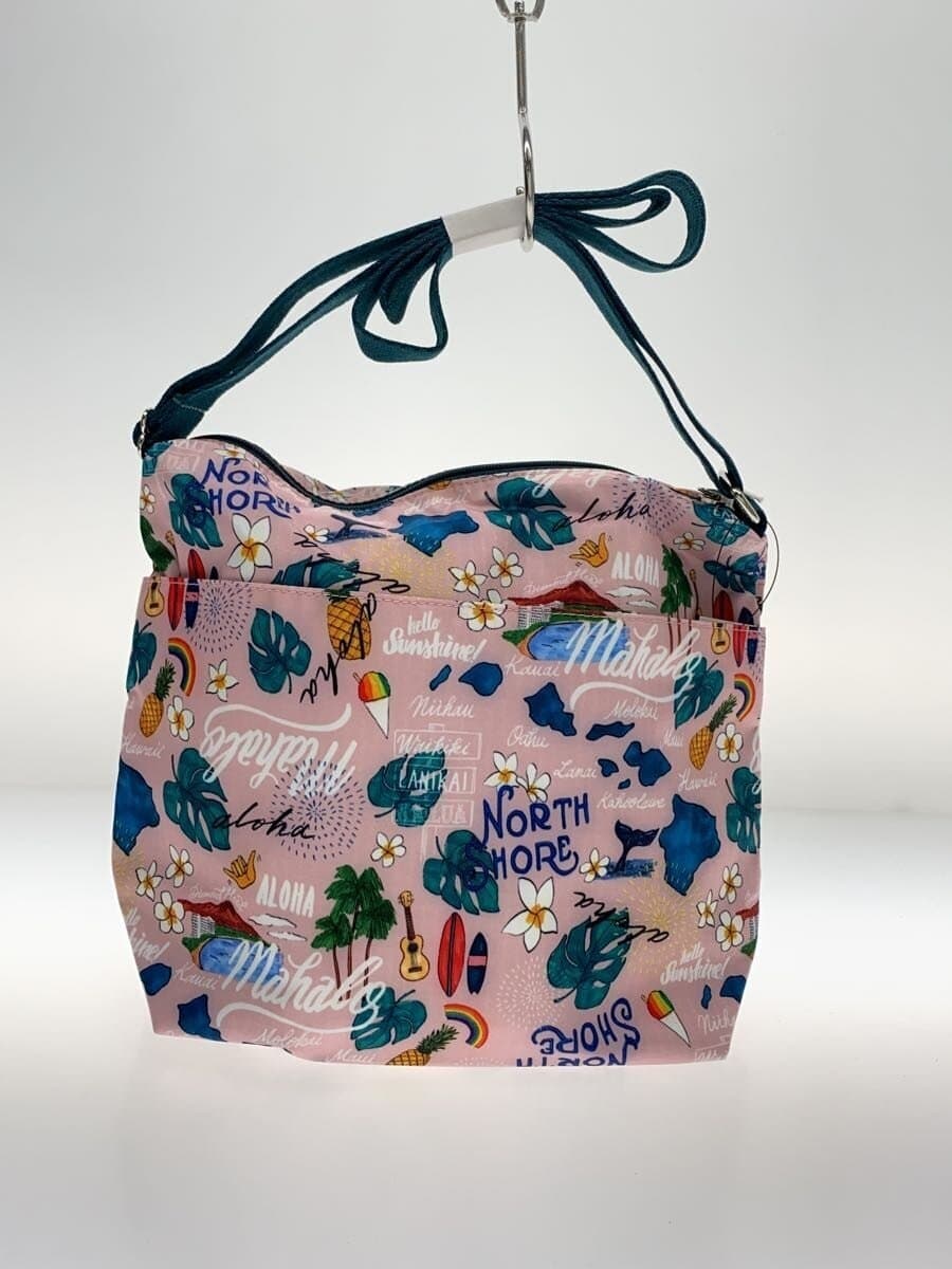 LESPORTSAC Shoulder Bag Nylon PNK All Over Pattern 3