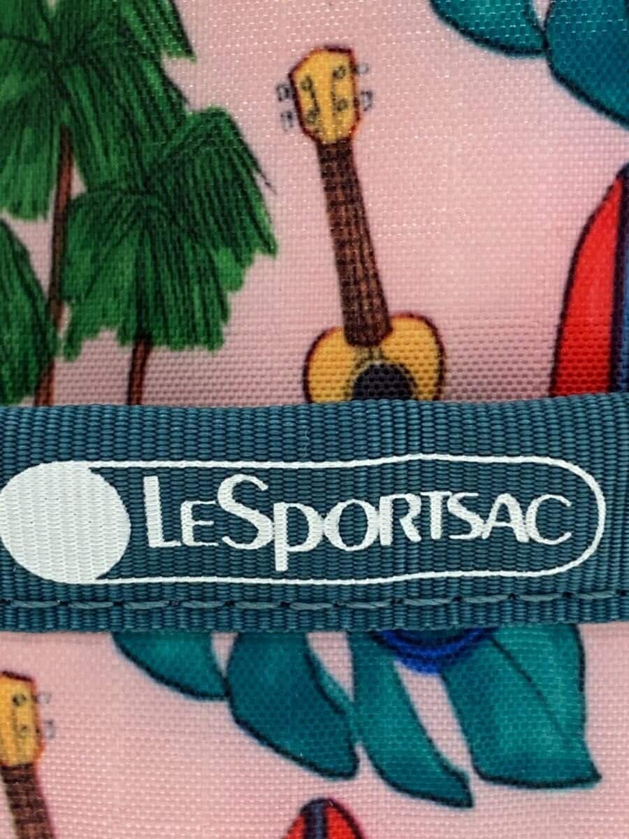 LESPORTSAC Shoulder Bag Nylon PNK All Over Pattern 5