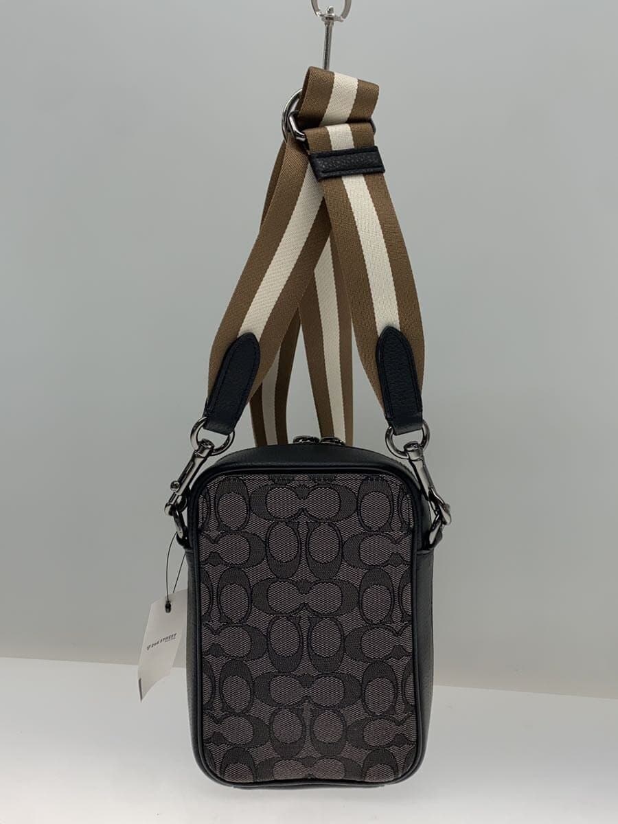 COACH Shoulder Bag Canvas GRY C8237 3