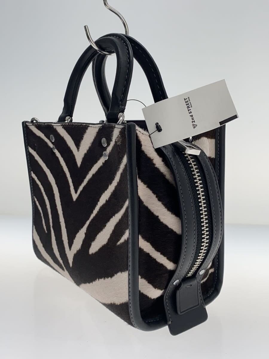 COACH Rogue 20 Hair Calf Zebra Print Multicolor Animal CM564 2