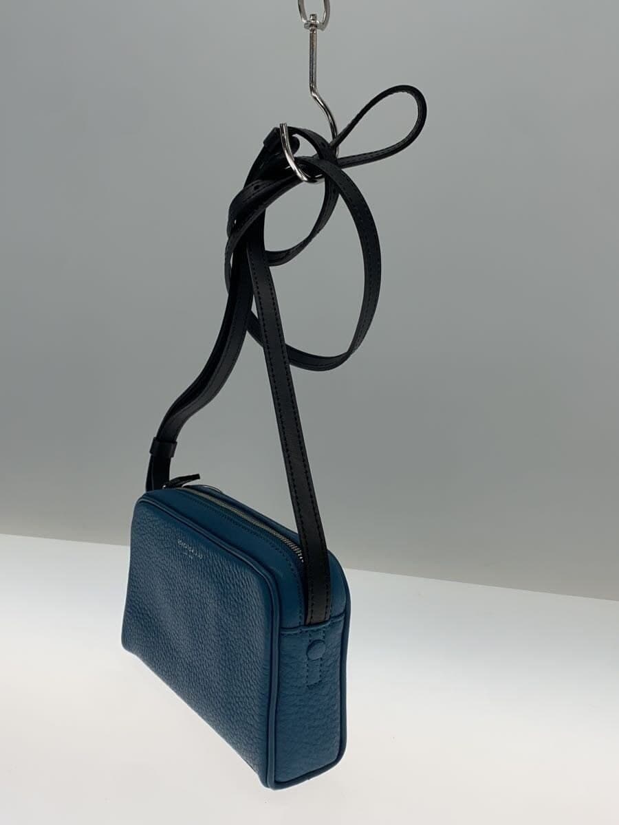 TOMORROWLAND Shoulder Bag Cow Leather BLU Solid Color 2