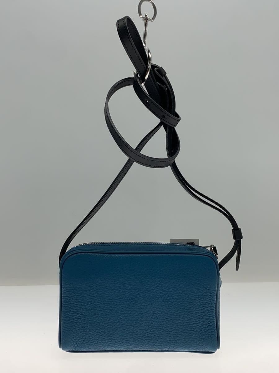 TOMORROWLAND Shoulder Bag Cow Leather BLU Solid Color 3