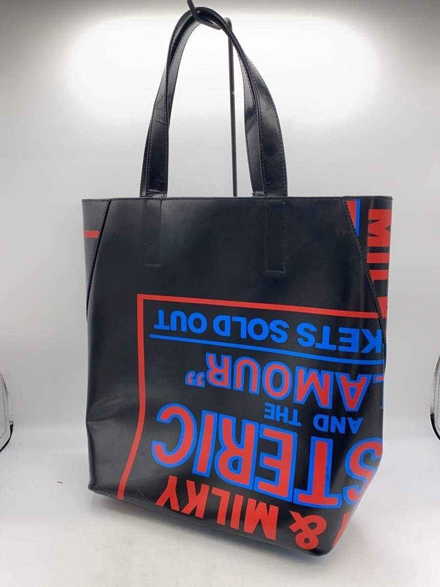 HYSTERIC GLAMOUR Tote Bag Leather BLK Print 2