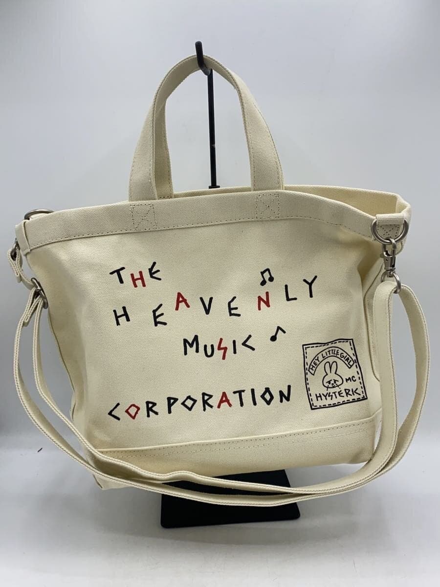 HYSTERIC GLAMOUR Bag Canvas WHT Print 01241QB07900 3