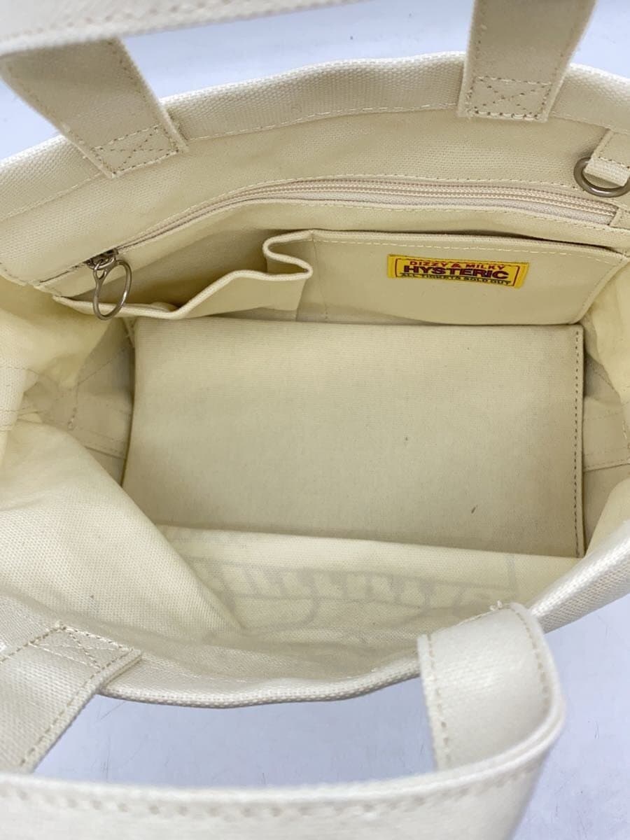 HYSTERIC GLAMOUR Bag Canvas WHT Print 01241QB07900 6