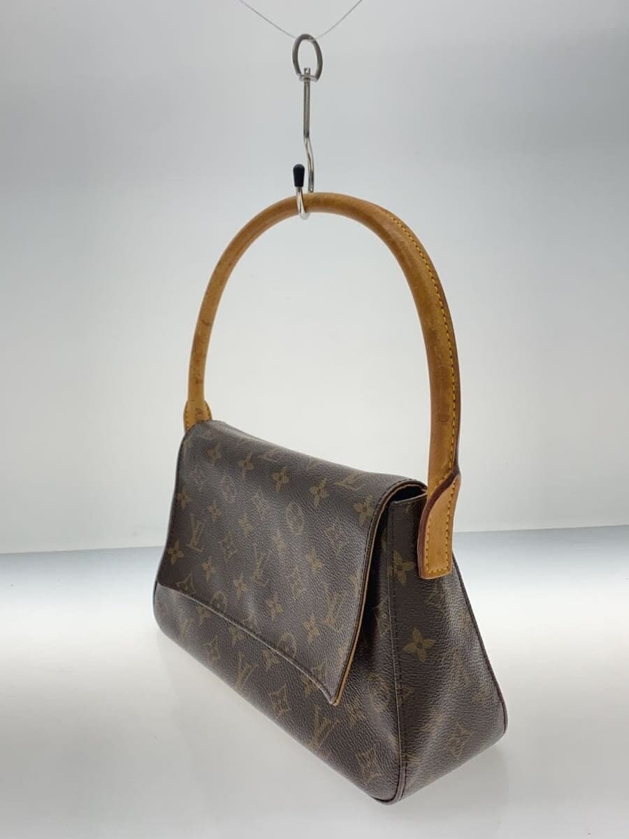 LOUIS VUITTON Mini Looping Monogram Canvas PVC BRW M51147 2