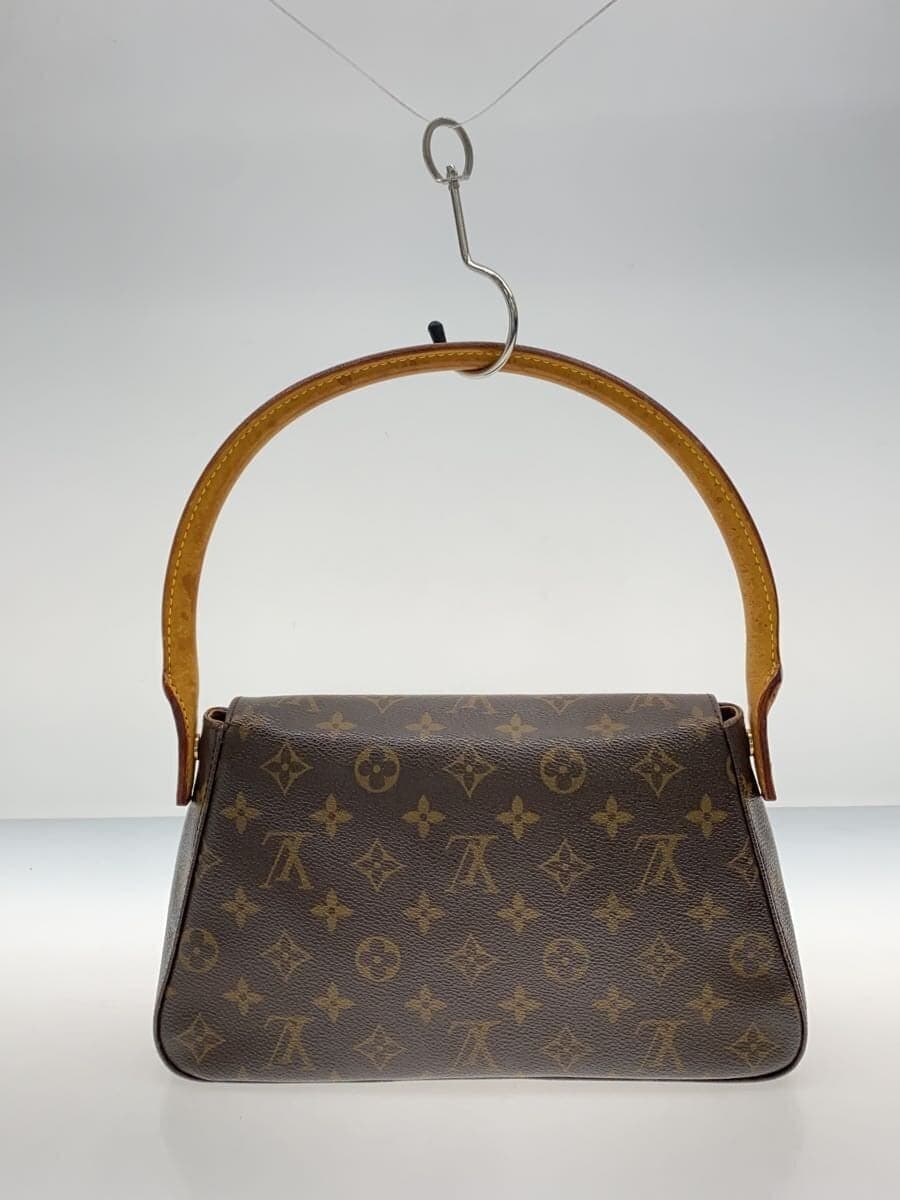 LOUIS VUITTON Mini Looping Monogram Canvas PVC BRW M51147 3