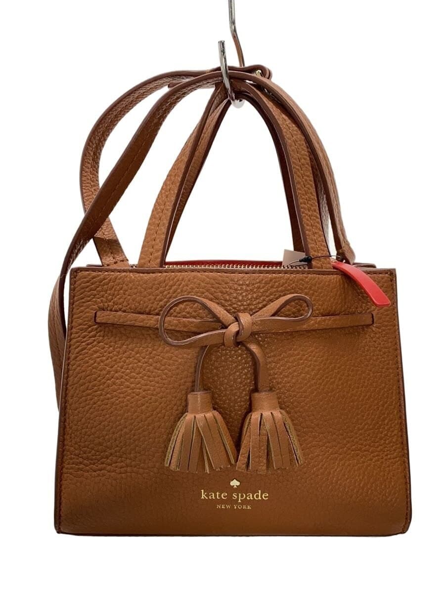 Kate Spade New York Shoulder Bag Leather BRW Solid Color