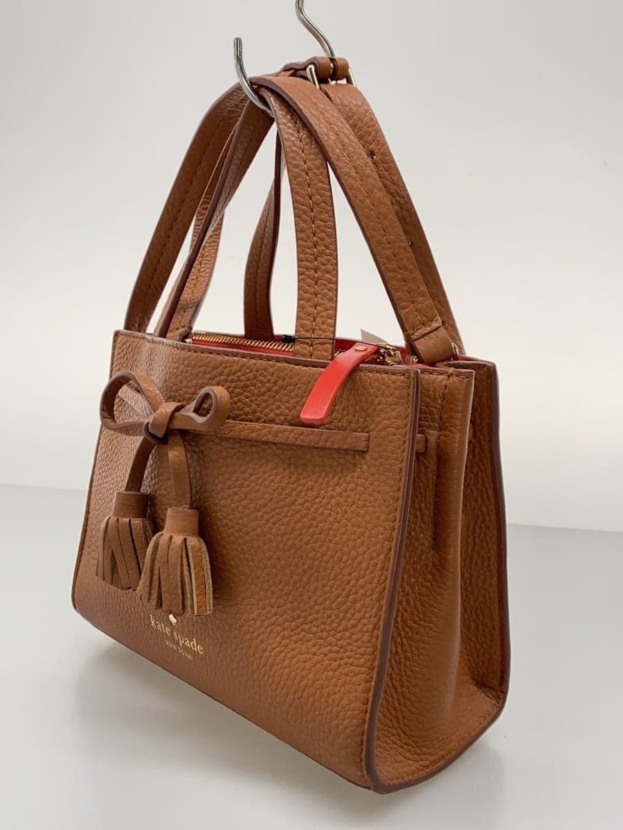 Kate Spade New York Shoulder Bag Leather BRW Solid Color 2