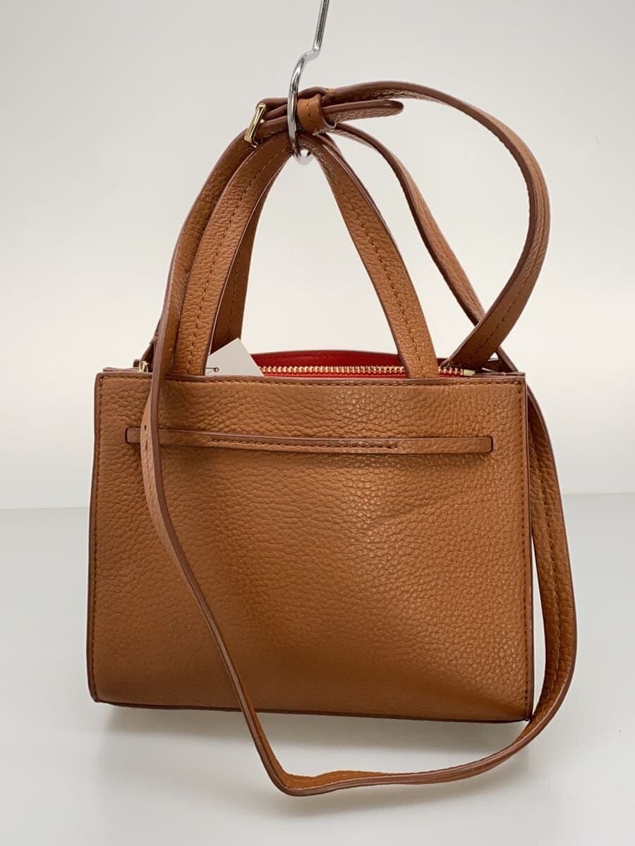 Kate Spade New York Shoulder Bag Leather BRW Solid Color 3