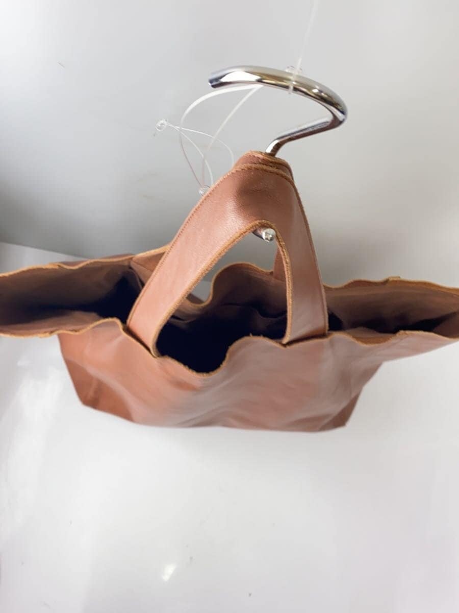 agnes b. tote bag cow leather BRW plain PAH02-01 4