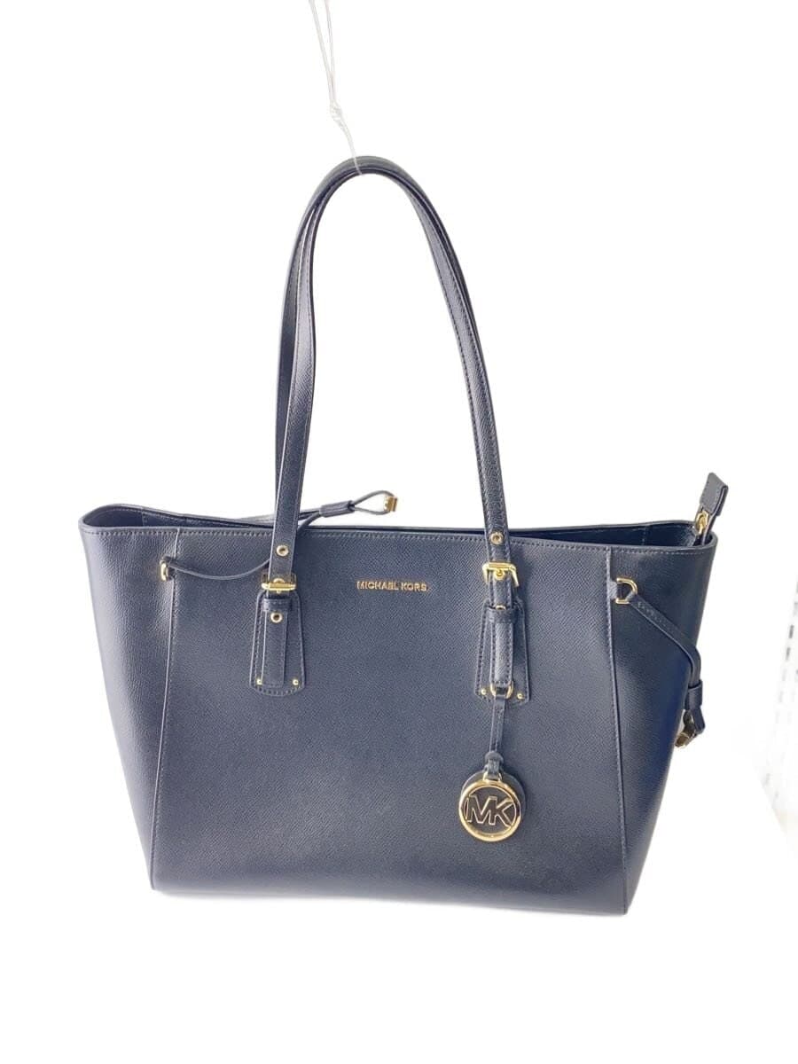 MICHAEL KORS tote bag leather BLK