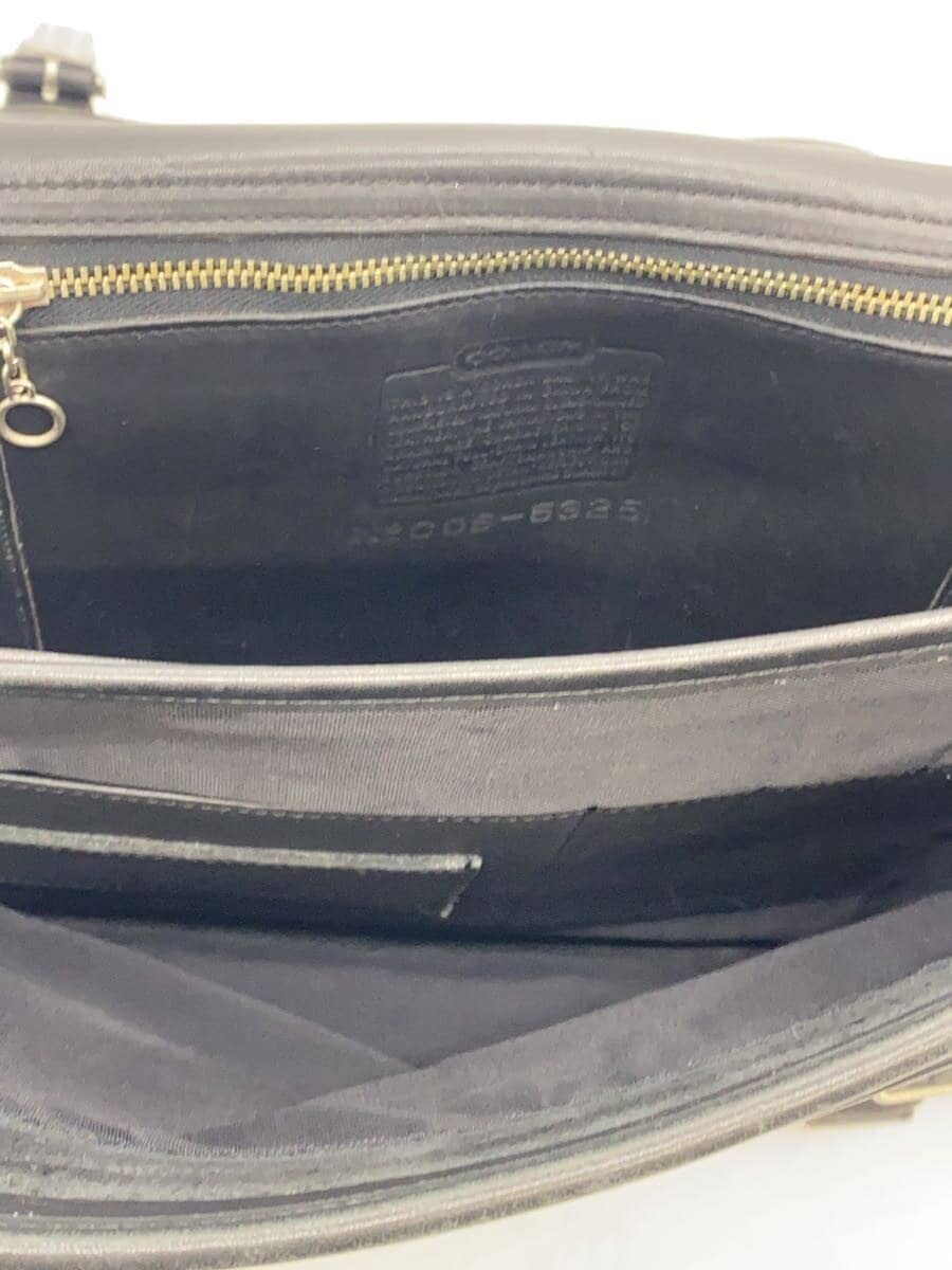 COACH bag leather black plain 5325 6