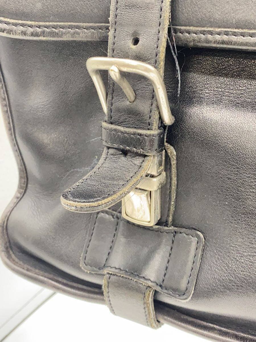 COACH bag leather black plain 5325 7