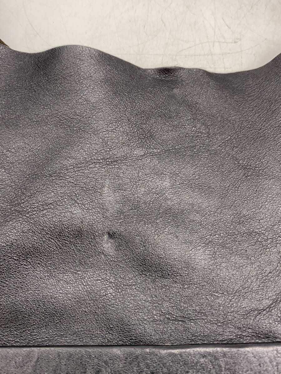 JIL SANDER Tote Bag Leather Black Solid Color 7