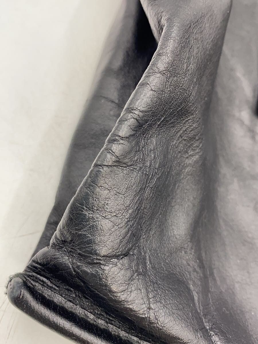 JIL SANDER Tote Bag Leather Black Solid Color 8