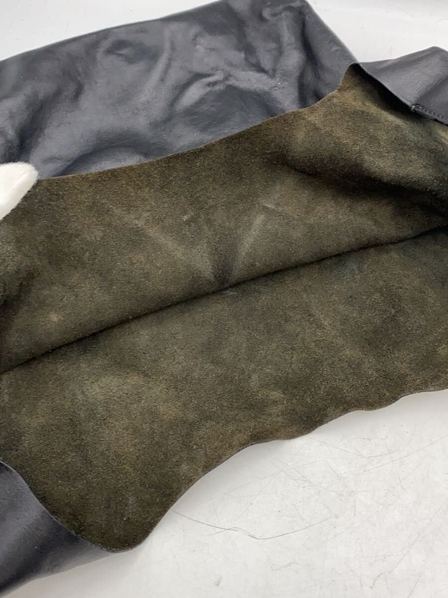 JIL SANDER Tote Bag Leather Black Solid Color 9