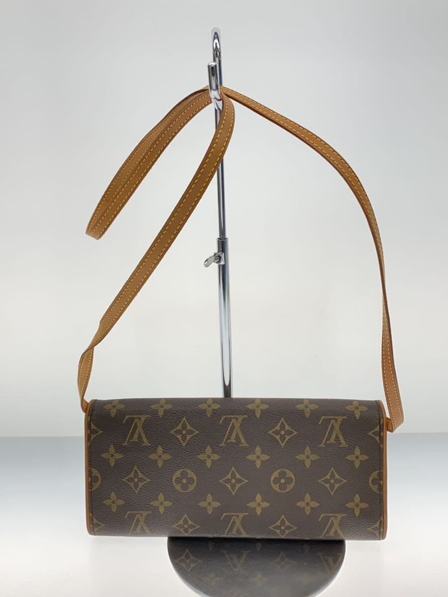 LOUIS VUITTON Pochette Twin GM Monogram Canvas PVC BRW M51852 3