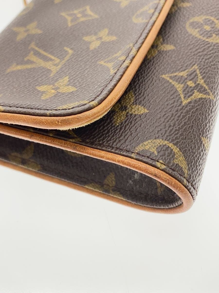LOUIS VUITTON Pochette Twin GM Monogram Canvas PVC BRW M51852 8