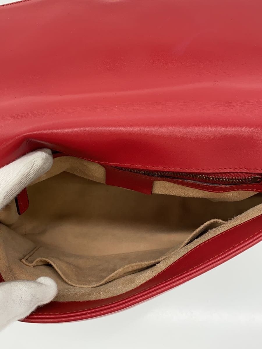 GUCCI shoulder bag -- RED solid color 498110 6