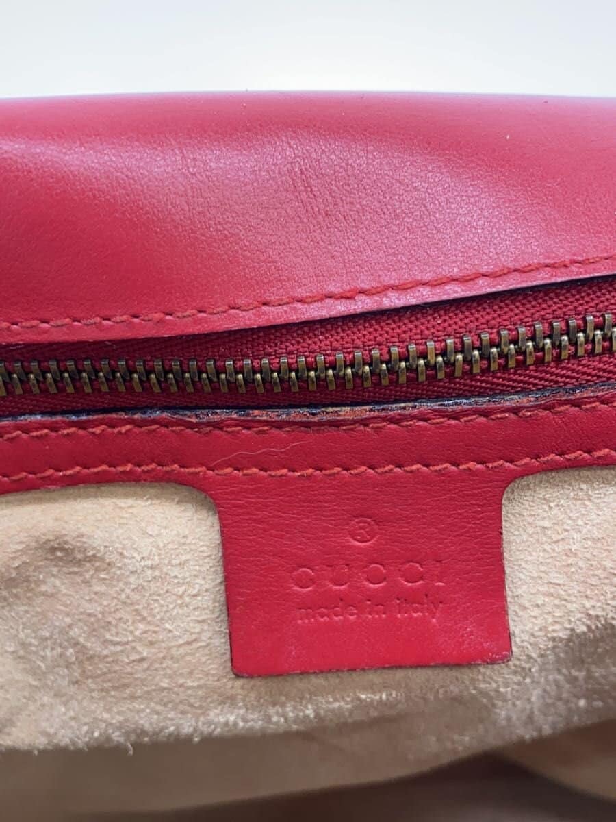 GUCCI shoulder bag -- RED solid color 498110 7