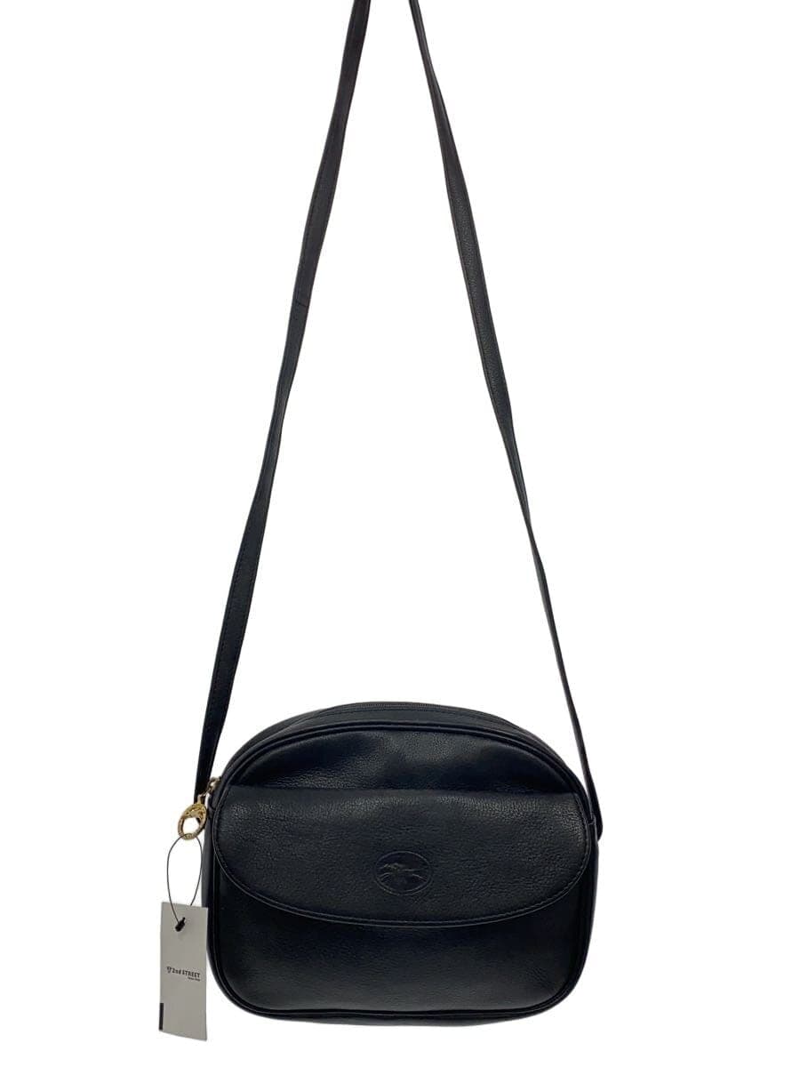 LONGCHAMP Shoulder Bag Leather BLK