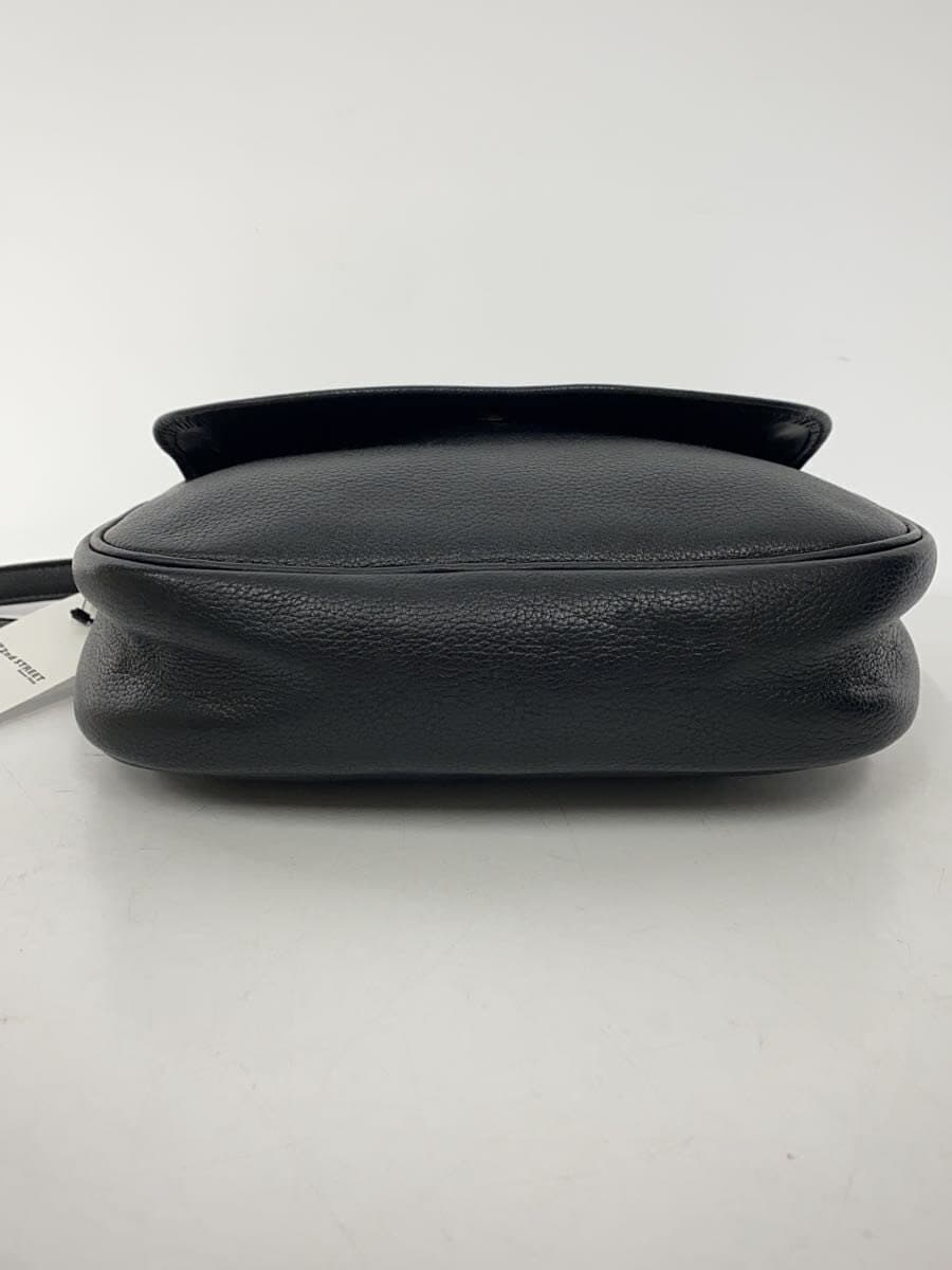 LONGCHAMP Shoulder Bag Leather BLK 4