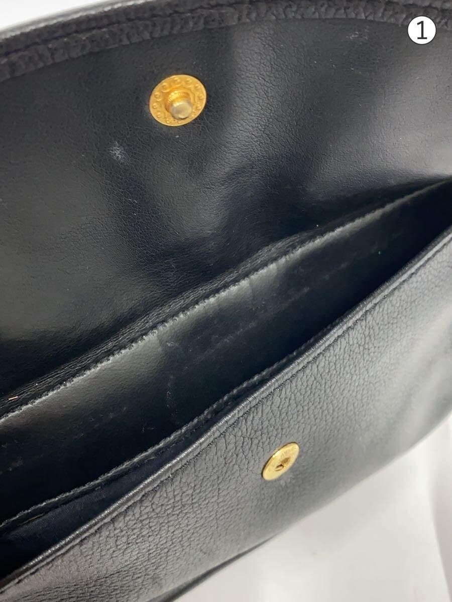 LONGCHAMP Shoulder Bag Leather BLK 8