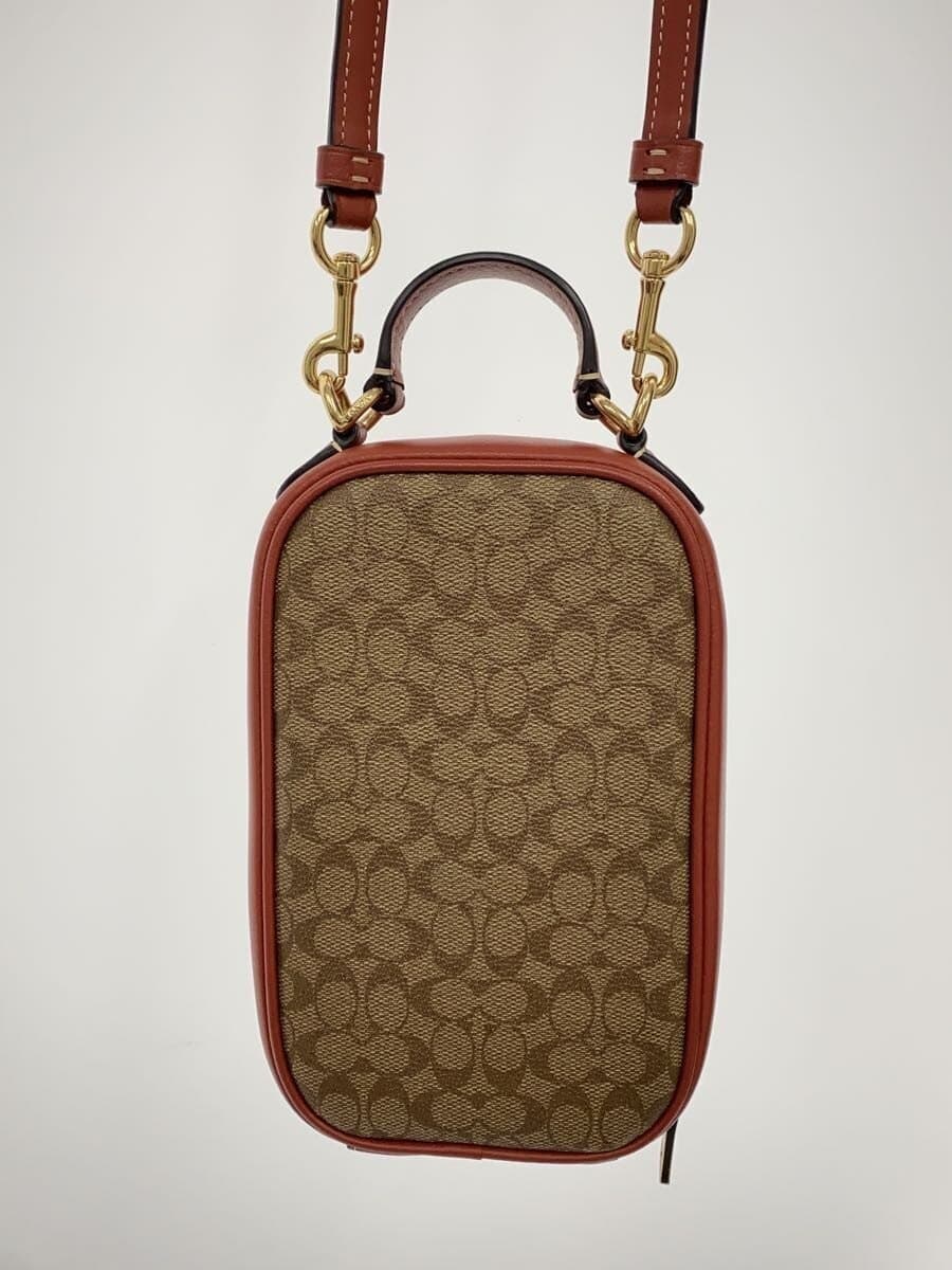 COACH Shoulder Bag Leather BRW Allover Pattern CF368 3