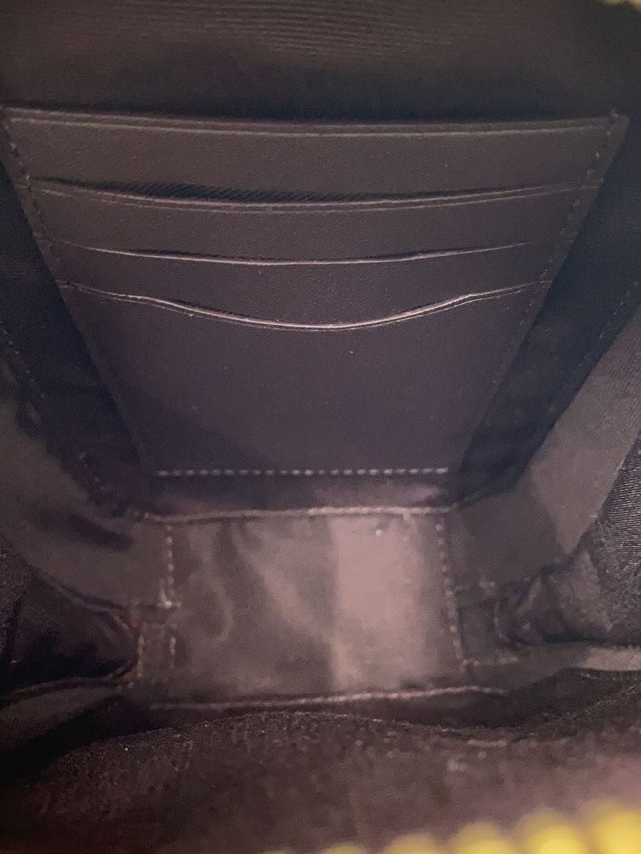 COACH Shoulder Bag Leather BRW Allover Pattern CF368 6