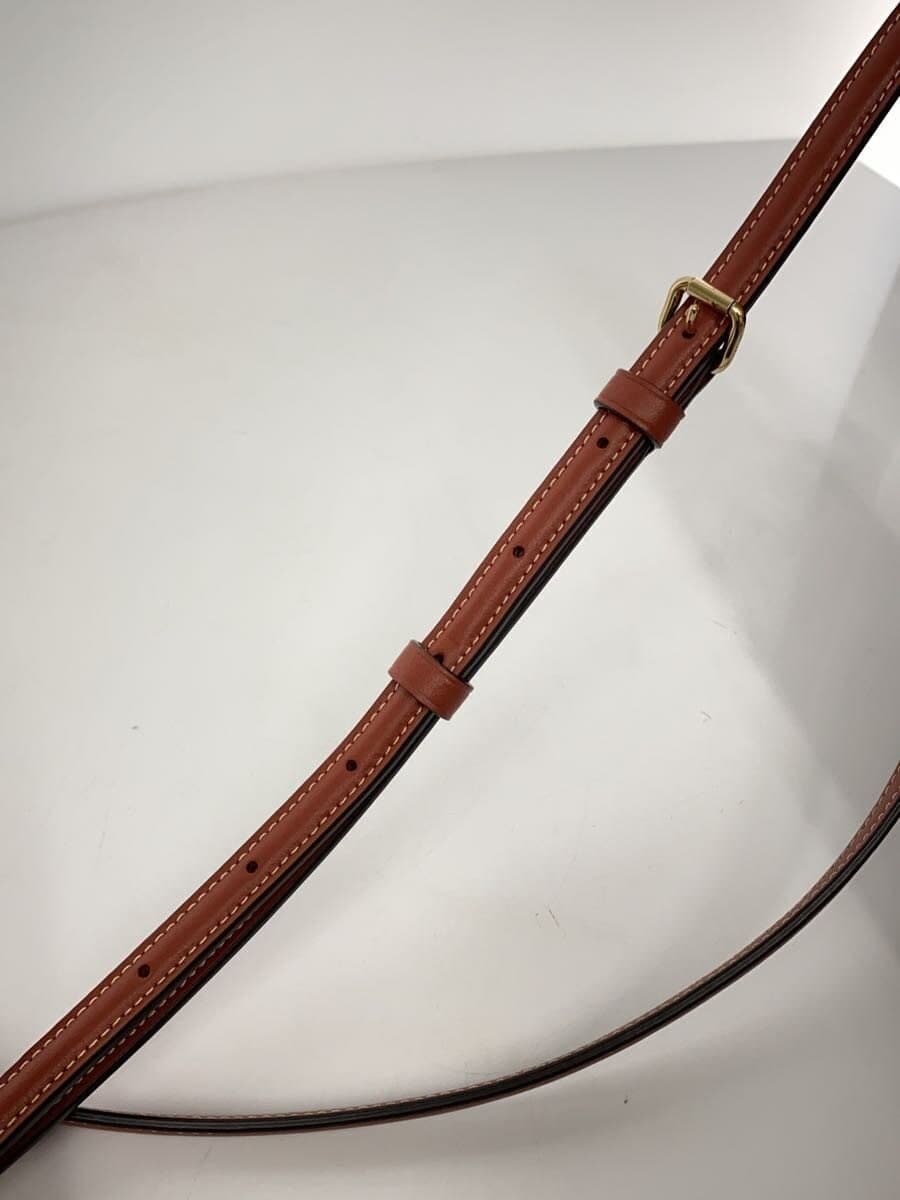 COACH Shoulder Bag Leather BRW Allover Pattern CF368 8
