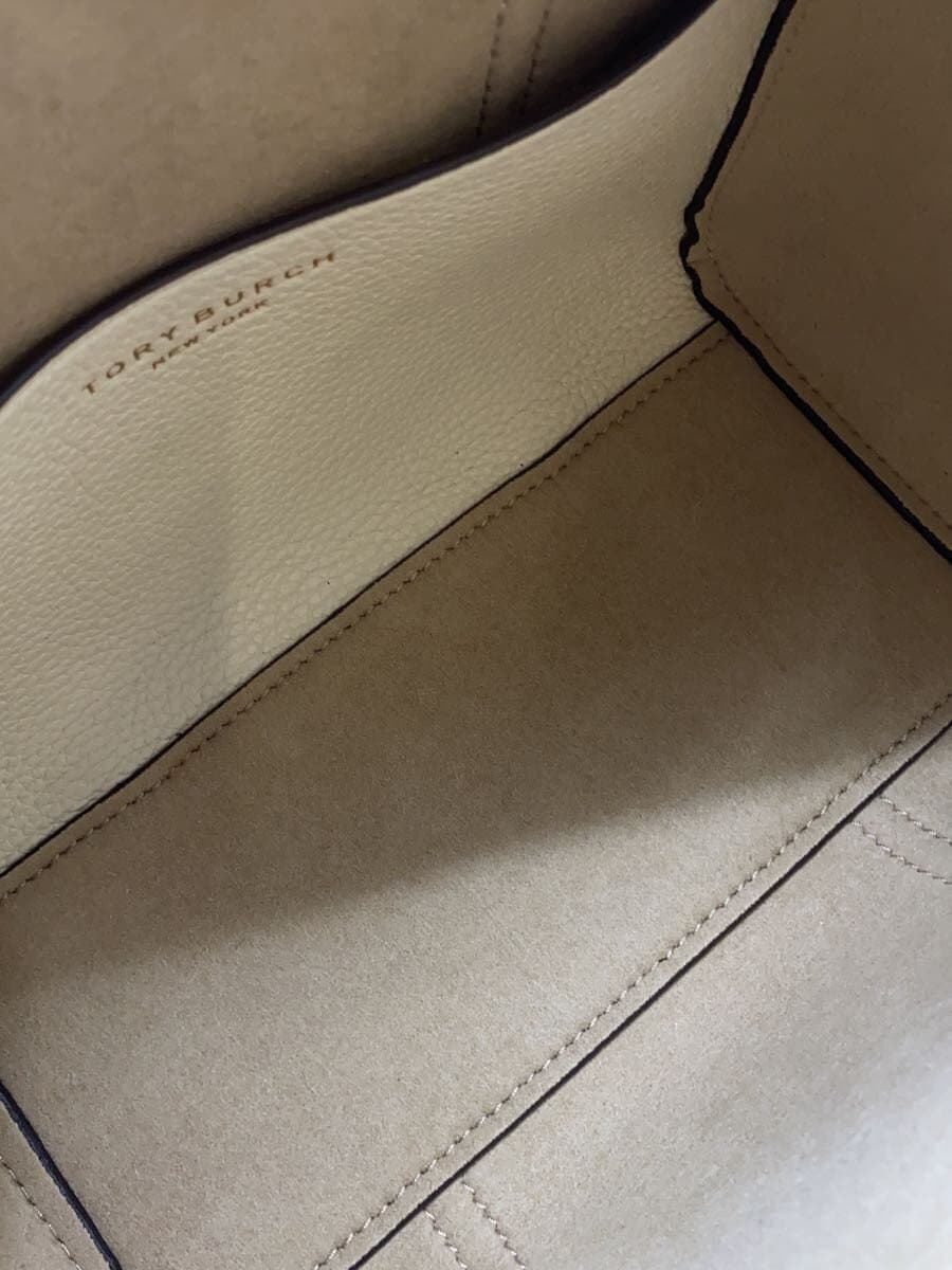 TORY BURCH 2Way Shoulder Bag Leather CRM 6