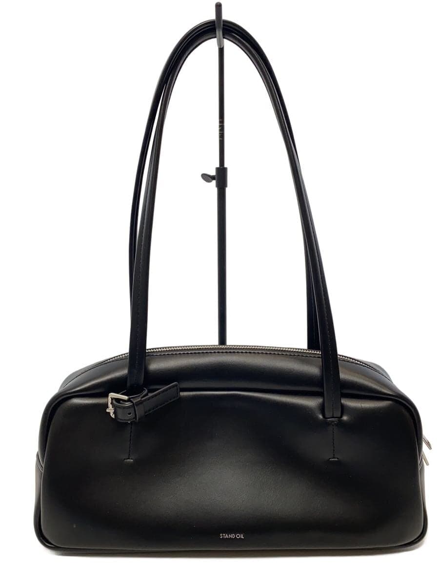 STAND OILMORE BAGUETTE BAG Tote Bag Faux Leather Black Solid Color
