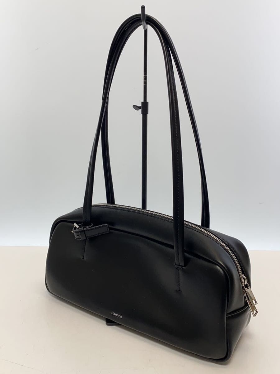 STAND OILMORE BAGUETTE BAG Tote Bag Faux Leather Black Solid Color 2