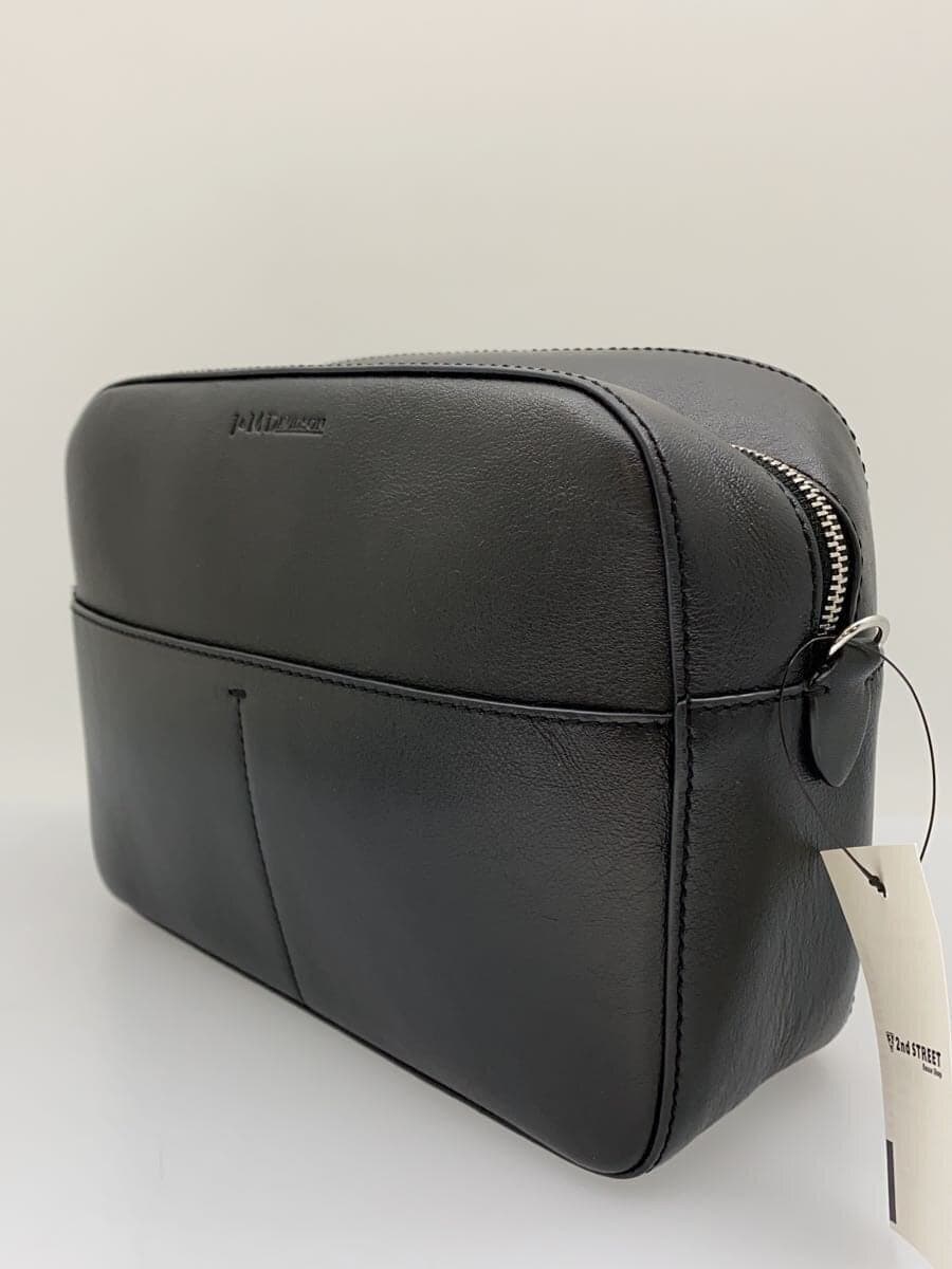 J&M DAVIDSON Pebble Crossbody Chain Shoulder Bag Leather BLK Solid 2