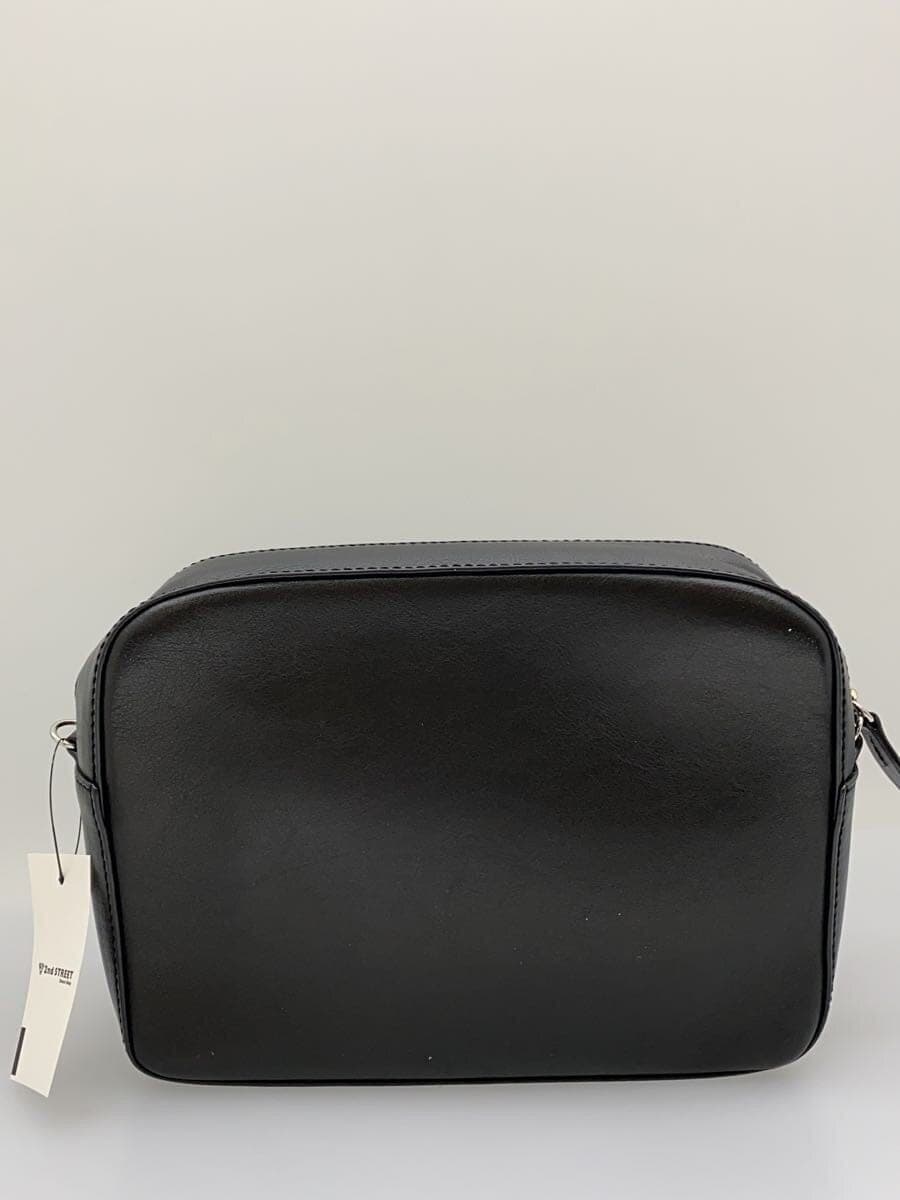 J&M DAVIDSON Pebble Crossbody Chain Shoulder Bag Leather BLK Solid 3