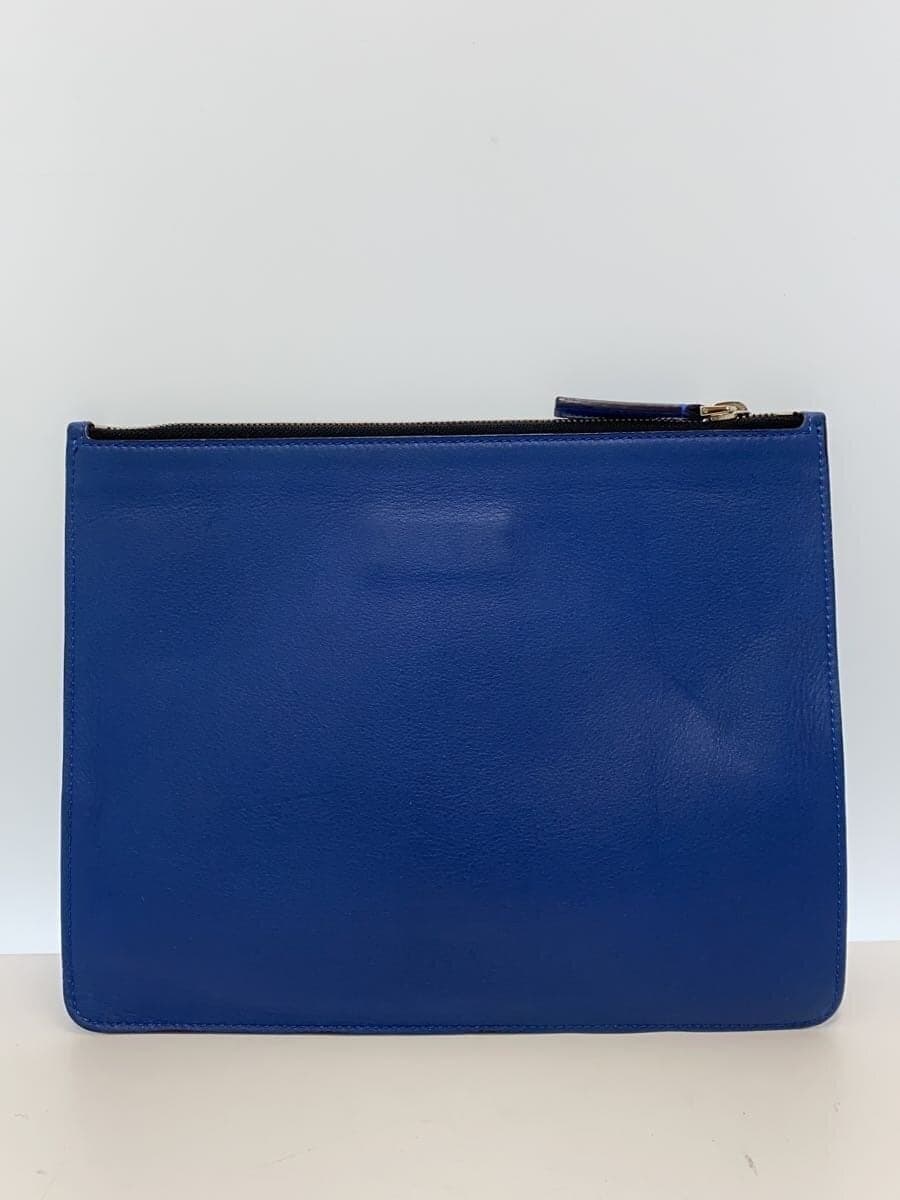 MONCLER clutch bag second bag leather blue plain D209A5002410 3