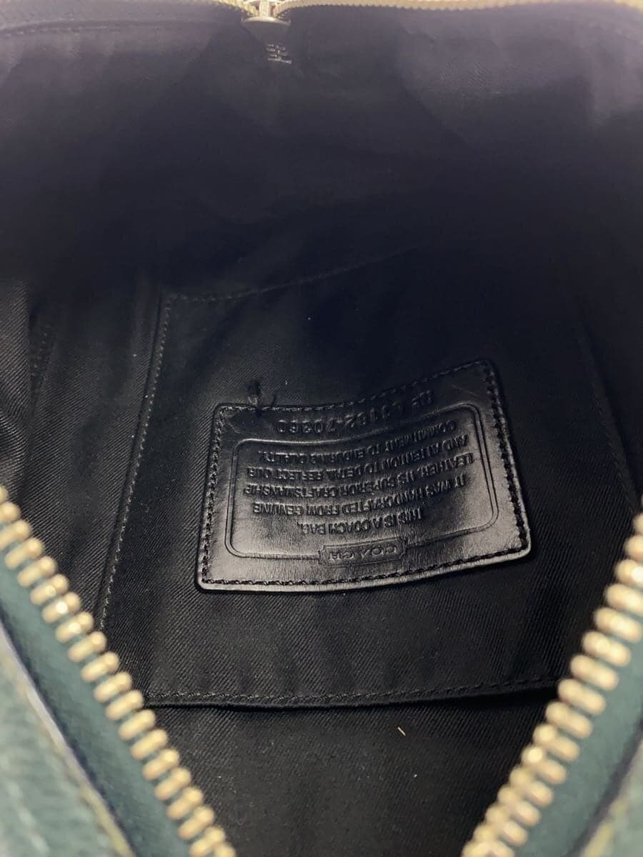 COACH Shoulder Bag GRN Solid 70360 6