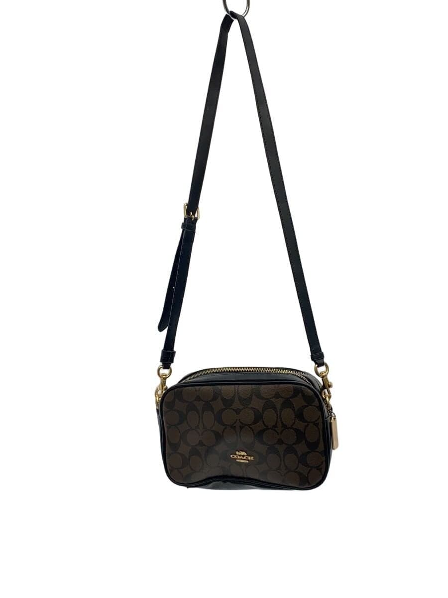 COACH Shoulder Bag Leather Multicolor Check M1877-F68168