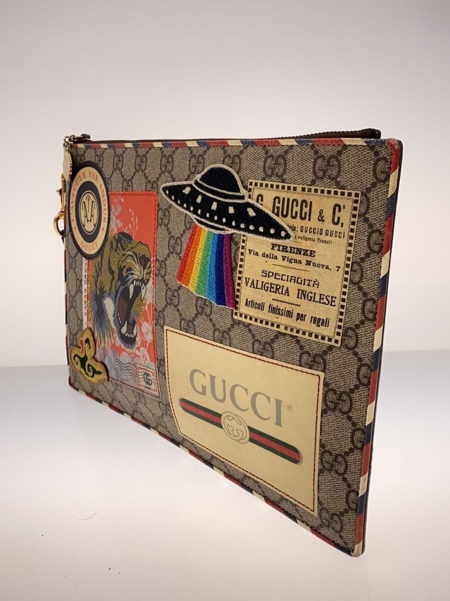 GUCCI Clutch Bag_GG Supreme_Courier PVC BRW All-over pattern 473915 K9GQT 8899 2