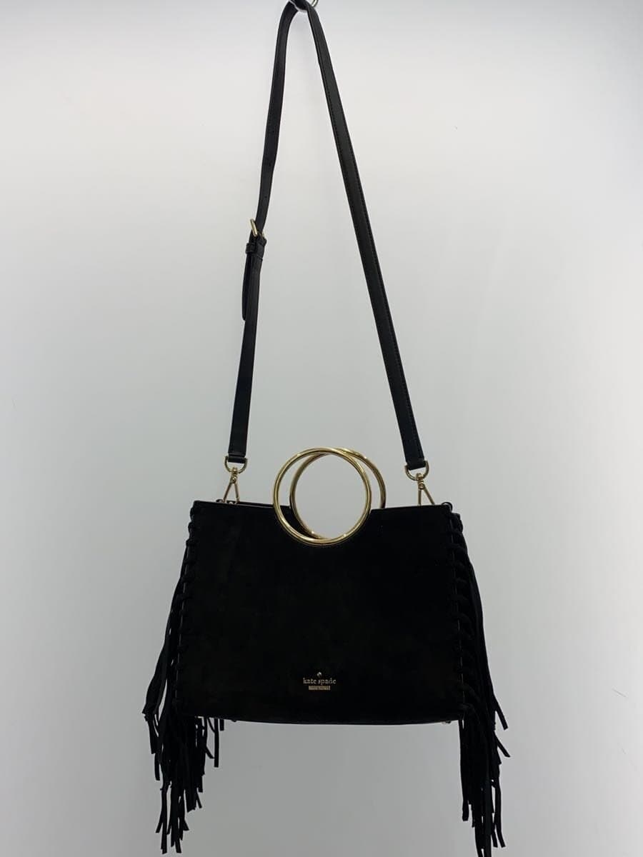 Kate Spade New York Handbag Suede Black