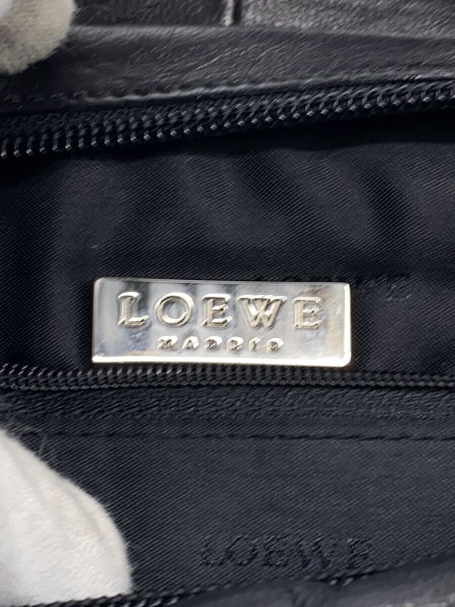 LOEWE Shoulder Bag Leather BLK Solid 5