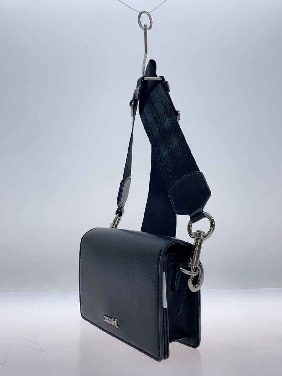 X-girl Shoulder Bag Leather BLK Solid 2