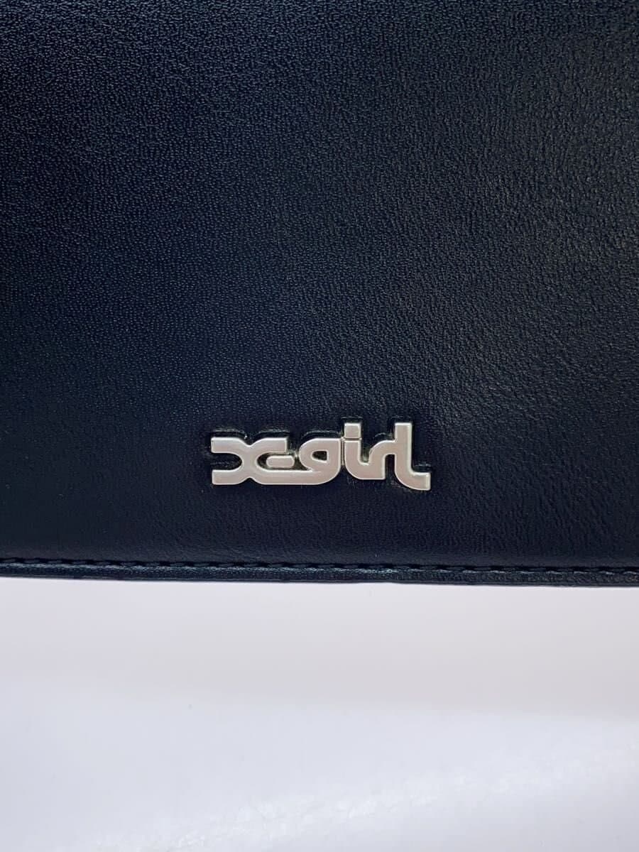 X-girl Shoulder Bag Leather BLK Solid 5
