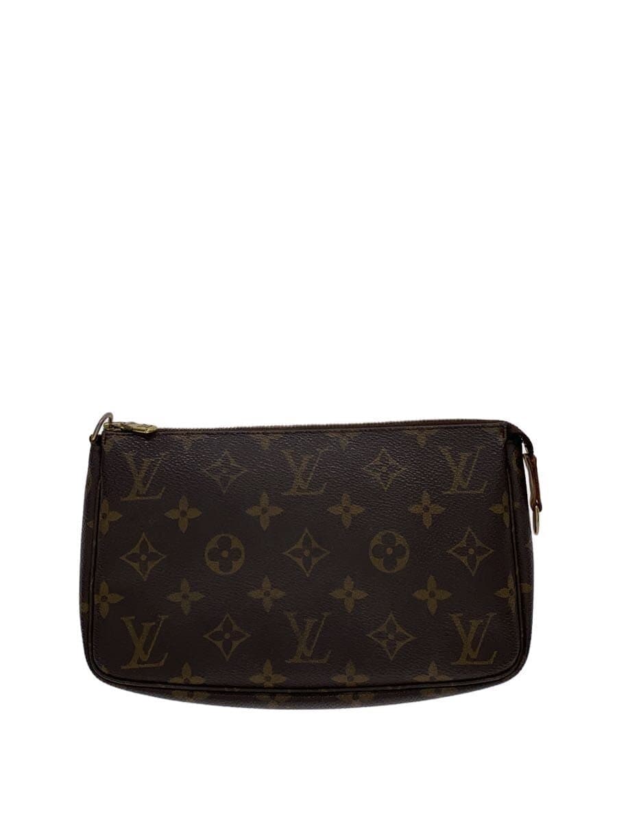 LOUIS VUITTON 1) Pochette Accessoires Monogram Canvas PVC BRW M51980
