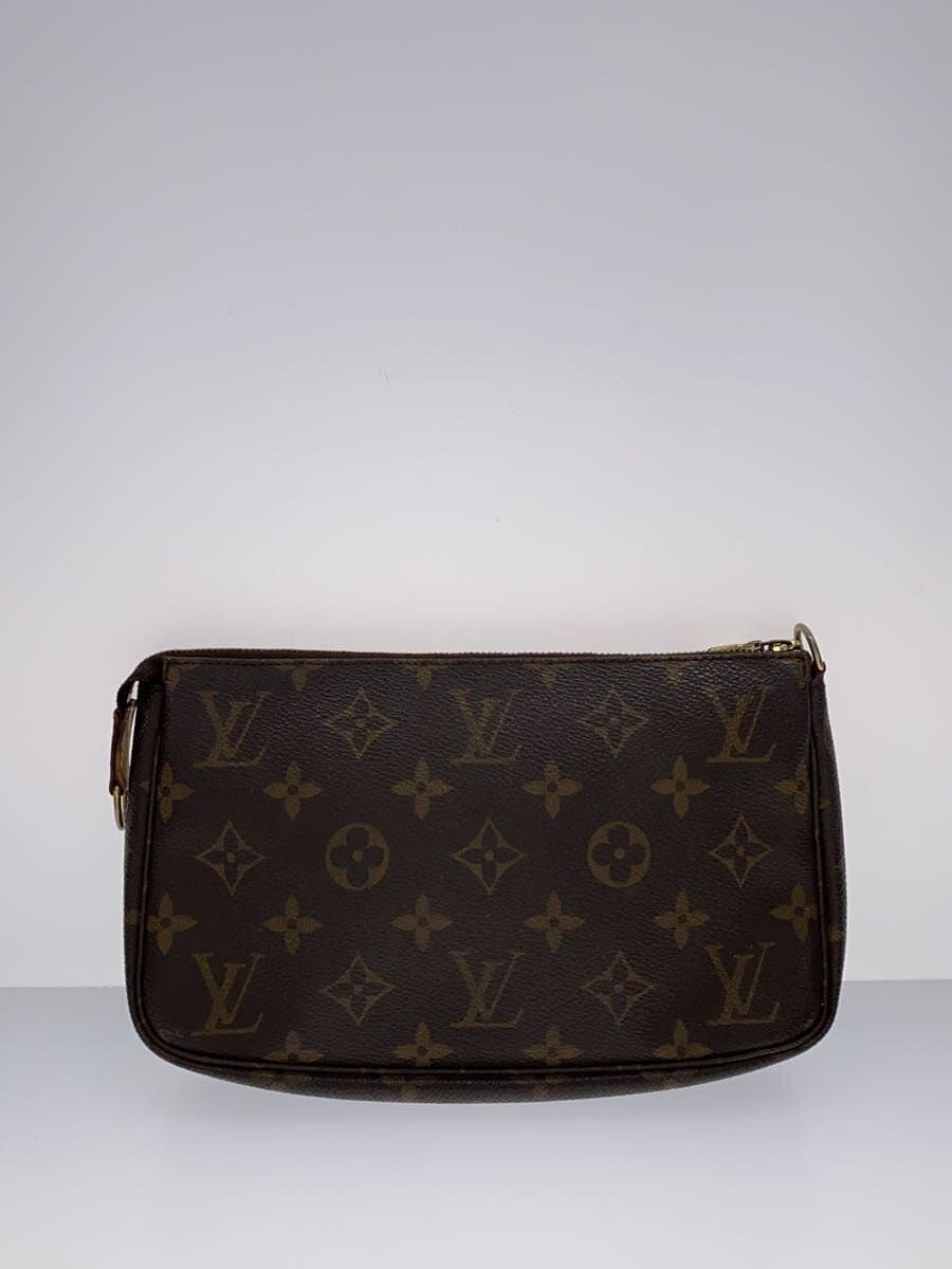 LOUIS VUITTON 1) Pochette Accessoires Monogram Canvas PVC BRW M51980 3