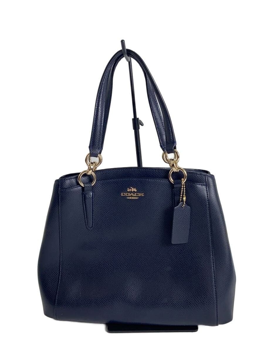 COACH Handbag Leather NVY F36642
