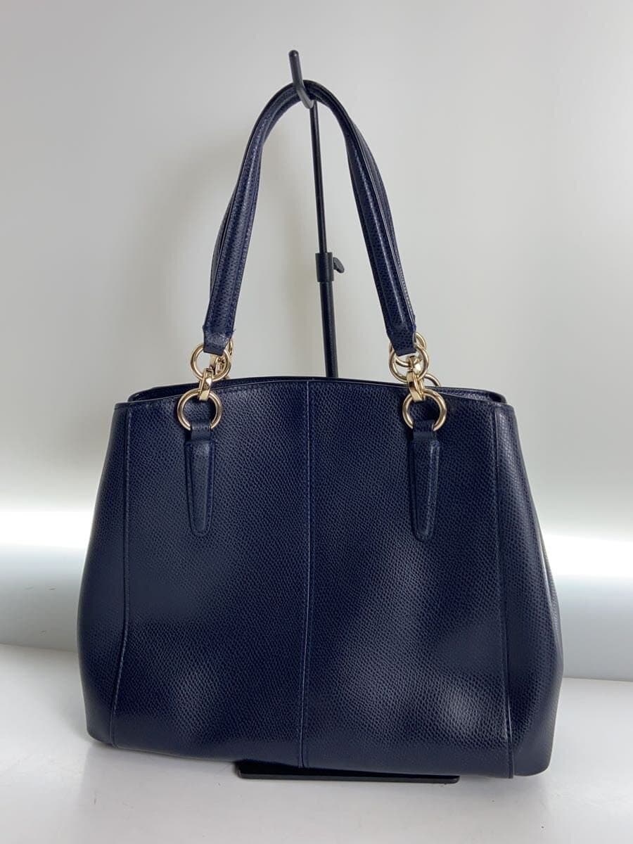 COACH Handbag Leather NVY F36642 3
