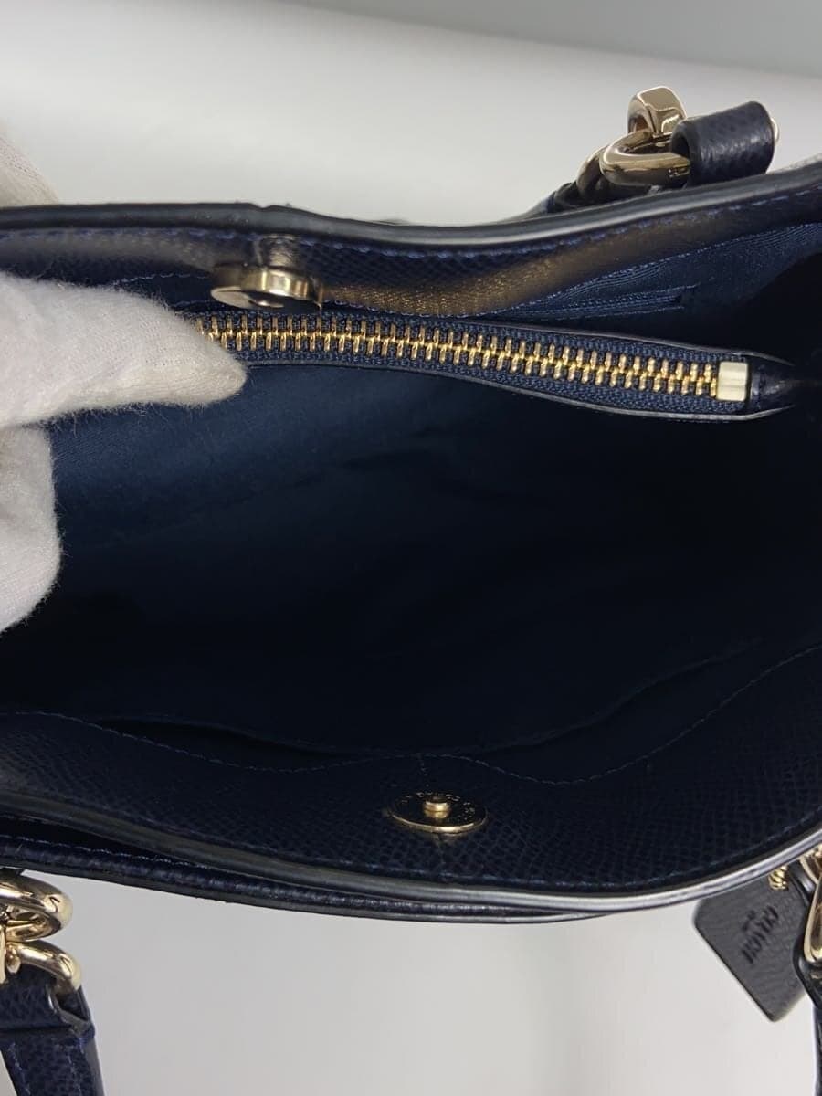 COACH Handbag Leather NVY F36642 7